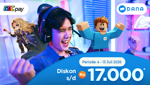 Ngga Pake Tapi! Top Up di GOCpay Potong Langsung hingga 17 RIBU Pakai DANA