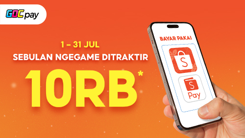 Pengguna Baru ShopeePay Ditraktir 10RB! Makin Hemat Ngegame Sepanjang Bulan Juli