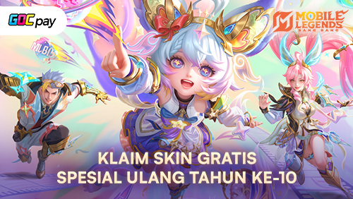 MLBB 10th Anniversary Resmi Dimulai! Tiga Skin Gratis Siap Diburu